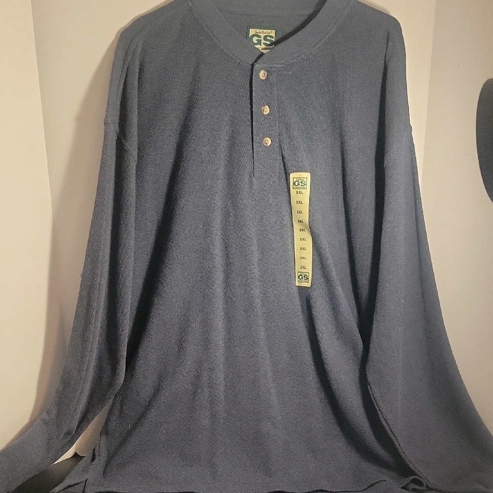 Men's Blue Long Sleeve Shirt